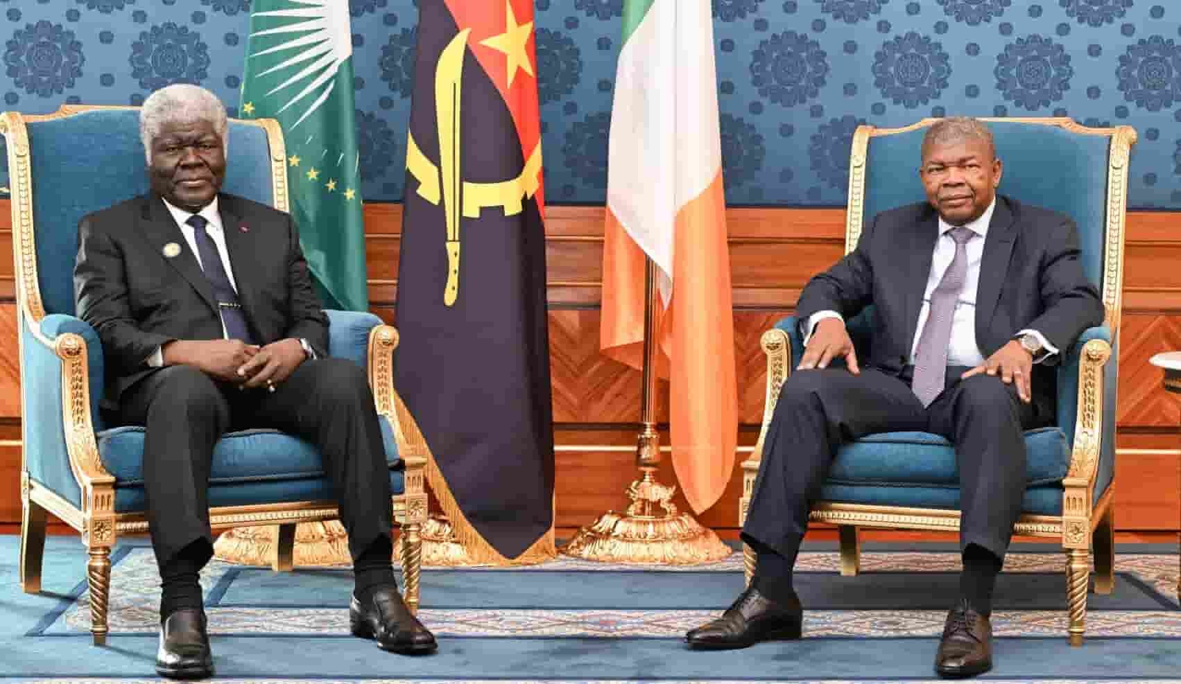 Relations ivoiro-angolaises : le Premier ministre Robert Beugré Mambé reçu par le président João Lourenço à Luanda