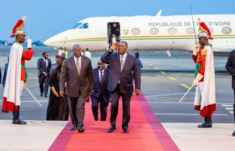 Côte d’Ivoire : le Président Alassane Ouattara est de retour à après un séjour en France