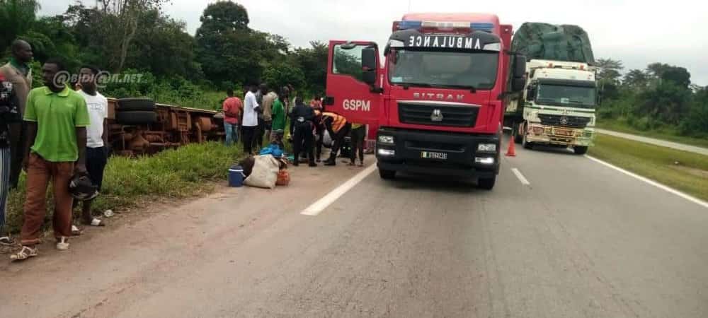 Côte d'Ivoire : un accident de la circulation fait 26 victimes sur l’autoroute du nord