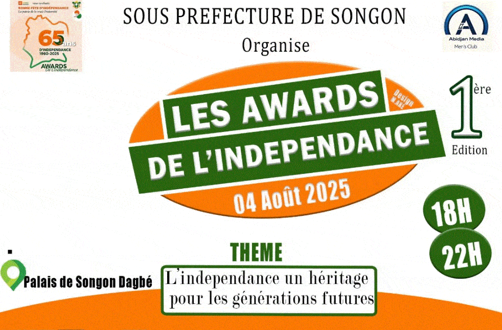 Les Awards de l’Indépendance : la 1re édition  honore en Côte d’Ivoire, les héros de l’ombre