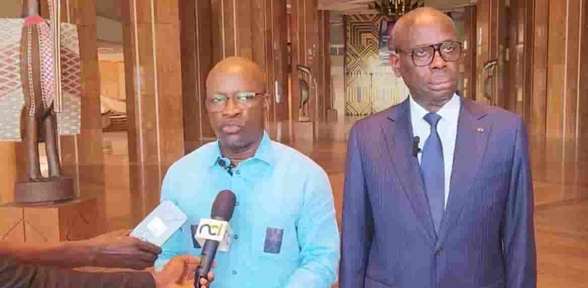 Yamoussoukro : Charles Blé Goudé donne les raisons de sa visite chez Augustin Thiam