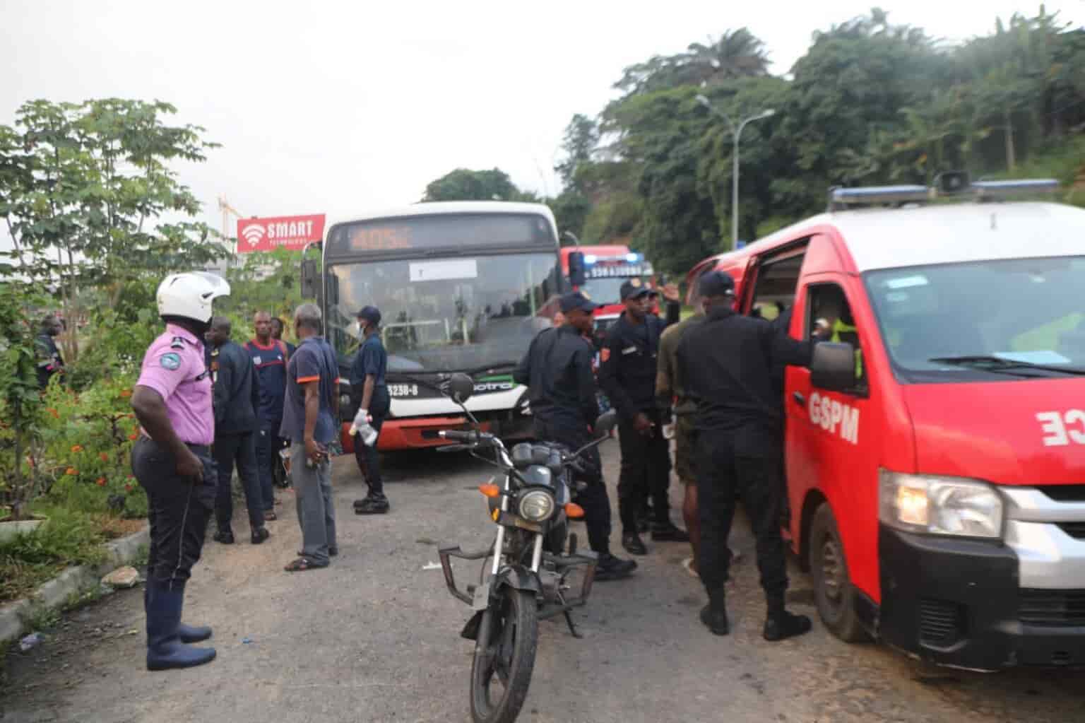 Accident de bus à Abidjan : les secours rapidement mobilisés pour 62 blessés