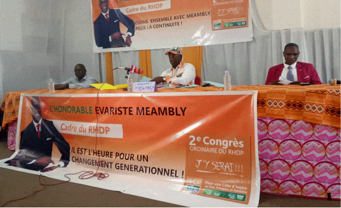 Côte d’Ivoire: Evariste Méambly officialise sa candidature à la présidence du RHDP
