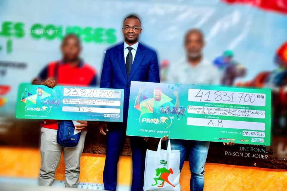 LONACI: Deux parieurs remportent plus de 65 millions FCFA au PMU 